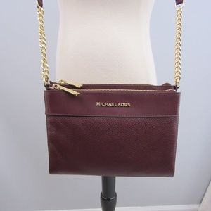 Michael Kors KENLY Xbody Lg Dbl Zip Leather bag